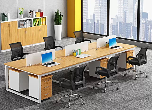 Nhóm bàn nhân viên văn phòng hiện đại 4-6-8 người Nhóm bàn nhân viên văn phòng hiện đại 4-6-8 người